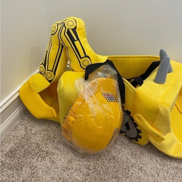 Construction Worker Yellow Halloween Costume - Picture 3 of 4